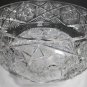 American Brilliant Period Hand Cut Glass 12.5" bowl Antique