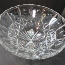 Cut glass 3 legged bowl Hand cut 629