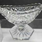 Hand Cut Glass pedestal salt dip