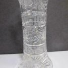 ABP cut glass trumpet vase antique ABP cut glass trumpet vase antique