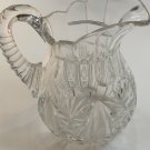 Signed Hoare Pitcher American Brilliant Period Cut Glass Antique