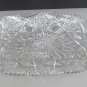 ABP American Brilliant Period Cut Glass Rectangle tray Antique 16" blown blank