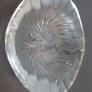 Lalique clear and frosted Crystal Nancy Cigar ashtray signed glass Lalique clear and frosted Crystal Nancy Cigar ashtray signed glass