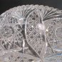 Hand Cut Glass 2 handled bowl abp