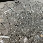 ABP cut glass Expanding star handled dish antique crystal