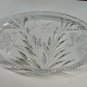 ABP cut glass dish butterfly and Thistle ANTIQUE