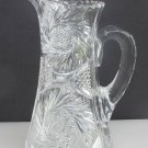 American Brilliant Period Cut Glass pitcher Antique ABP