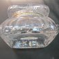 ABP Crystal Cut Glass covered square dresser box