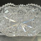 ABP Crystal Cut Glass Oval dish