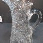 American Brilliant Period Cut Glass pitcher Antique