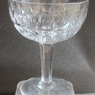Signed Hand Cut Glass saucer champagne English Clifton Stuart