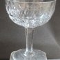 Signed Hand Cut Glass saucer champagne English Clifton Stuart