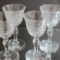 4 Signed Hand Cut Glass Liquor English ARAGON Stuart England