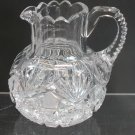 Creamer American Brilliant Period Cut Glass Antique
