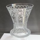 Glass Vase acid Etched fluted