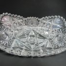ABP Signed Libbey Melrose American Brilliant Period Cut Glass tray Antique