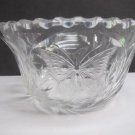 ABP cut glass bowl American brilliant blown blank intaglio butterfly