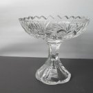 American Brilliant Period Cut Glass compote, divided Antique