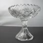 American Brilliant Period Cut Glass compote, divided Antique