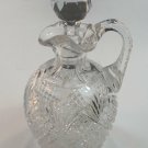 American Brilliant Period Cut Glass cruet ABP Antique
