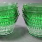 Green cased glass cut to clear finger bowl Dorflinger ?