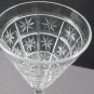 Cut glass sherry stemware Hand cut stepped foot