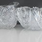Sugar and creamer American Brilliant Period Cut Glass Antique sg