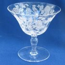 Morgantown glass 811 etched peacock sherbet Made in USA