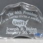 Biden 46th Unity Limited edition CRYSTAL PAPERWEIGHT made in USA