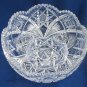 ABP cut glass bowl American brilliant 9"