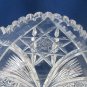 ABP cut glass bowl American brilliant 9"