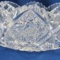 ABP cut glass bowl American brilliant 9"