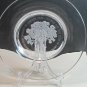 large Liberty tree glass tray etched