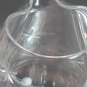 Wallace sterling hand cut glass wheel cut pitcher