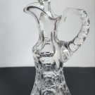 Signed Bergen cut glass abp Antique handled cruid