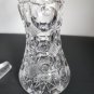 Signed Bergen cut glass abp Antique handled cruid