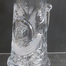 Tankard Cut Glass Crystal Smoker with pipe