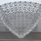 ABP bowl triangle Russian hand cut glass flashy tg125