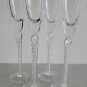 4 Stuart ? Shot Glass Liquor Air twist stem