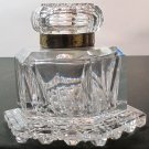 Cut Glass Inkwell Antique