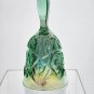 Carnival glass bell green