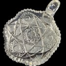 ABP Crystal Cut Glass handled nappie ch