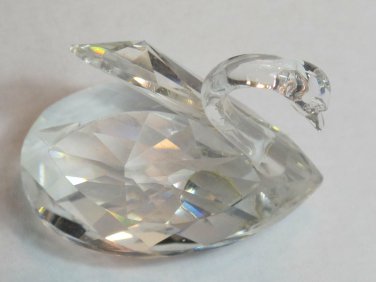 Swarovski swan crystal signed