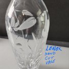 Lenox Cut glass Crystal vase  Signed