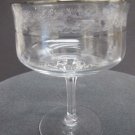 Lenox Moonspun Platinum Crystal dessert Made in USA Mt Pleasant PA mouth blown