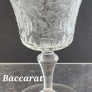 Cut glass and etched goblet Parme Baccarat SIGNED