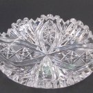 American Brilliant Period Cut Glass oval dish Antique
