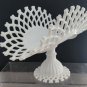 Westmoreland open lattice edge milk Glass banana fruit pedestal bowl