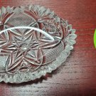 ABP cut glass odd shape dish American brilliant