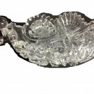 ABP Crystal Cut Glass handled nappie Sparkles ABP Crystal Cut Glass handled nappie Sparkles